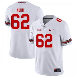 Men's Ohio State Buckeyes #62 Chris Kuhn White Nike NCAA College Football Jersey Discount RQX8544BR